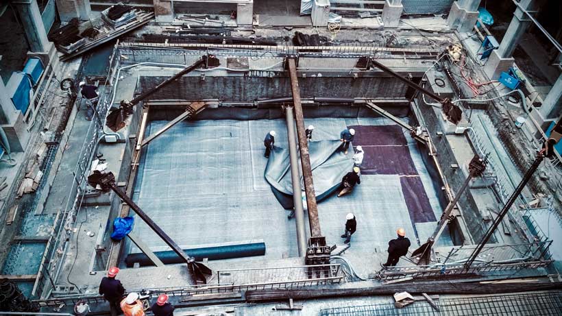 Volteco | Application of the Volgrip bentonite sheet Source: https://www.youbuildweb.it/