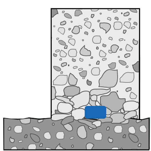 Акрилната водонабъбваща лента Bikol® SWELLSTRIP PLUS се закрепя към бетона с пирони или с полиуретаново лепило.