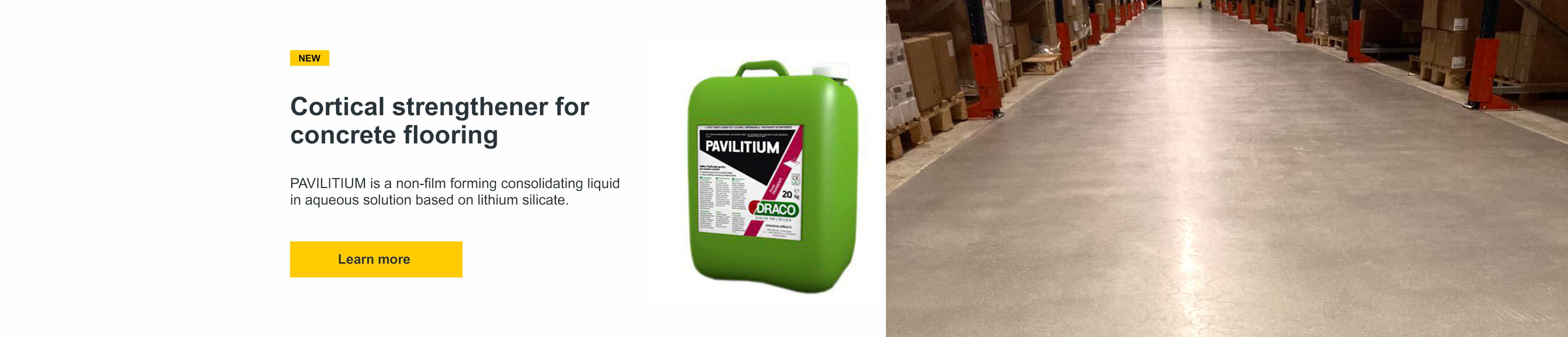 Cortical strengthener for concrete flooring PAVILITIUM