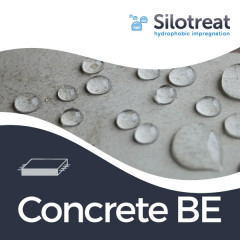 SiloTreat® Concrete BE е продукт за повърхностно хидрофобиране на бетон. Той предпазва бетонните конструкции от проникване на вода и съдържащите се в нея соли и други агресивни химикали.
Бетонните повърхности остават чисти по-дълго време, не образуват грозни тъмни ивици и са по-малко податливи на развитието на микроорганизми, плесен и водорасли.