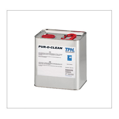 PUR-O-CLEAN е ефикасен почистващ агент, за отстраняване на остатъци от несвързала (прясна) полиуретанова смола.