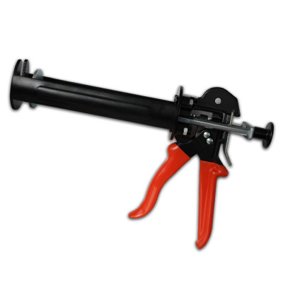 Professional gun made of high quality steel, for extruding chemical anchor. Capacity - 380 ml.