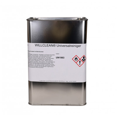 WILLCLEAN® UNIVERSALREINIGER is a high-quality, universal cleaning agent for degreasing and cleaning injection pumps and tools used to process injection construction materials.
WILLCLEAN® UNIVERSALREINIGER is precisely matched to the injection construction materials from F.Willich and can also be used to clean metallic and mineral surfaces.