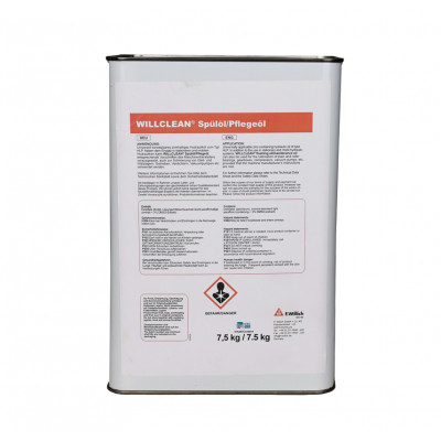 WILLCLEAN® SPÜLÖL is a high-quality, rinsing and conservation agent for flushing and maintaining injection pumps and tools used to process injection construction materials.
WILLCLEAN® SPÜLÖL is precisely matched to the injection construction materials from F.Willich and as fresh cleaning agent, can also be used to fill injection pumps for storage after work.