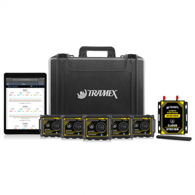 The TREMS-5 comprises 5 CS-RHTA Tramex Cloud Sensors and a Tramex Cloud Station router. Multiple Sensors can be used with one Station and additional sensor Accessory Packs are also available. Registration and on-site set-up are simple using a QR code check-in procedure.