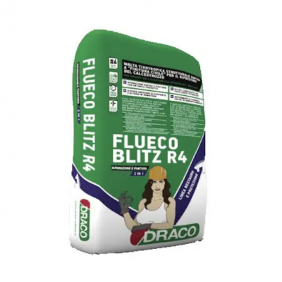 FLUECO BLITZ R4 е готов за употреба циментов тиксотропен разтвор за бърз структурен ремонт и заглаждане на бетон. Водонепропусклив, устойчив на химикали и карбонизация, с висока якост и без микропукнатини.