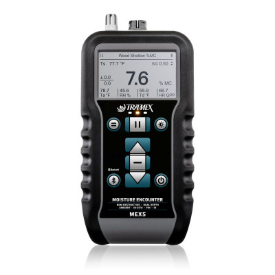 The Tramex Moisture Encounter MEX5 is a digital Dual-Depth, non-destructive moisture and humidity meter, ideal for surveying moisture and humidity conditions in building structures.