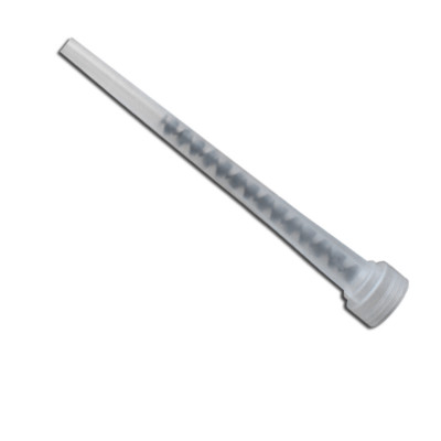 Статичният смесител Bikol е незаменим аксесоар при работа с химически анкери, осигуряващ равномерно и напълно хомогенно смесване на смолата и втвърдителя.
Изработен е от здрав пластмасов корпус с универсална резба, съвместим с всички стандартни патрони химически анкери Bikol.
Вътрешната му спирална сърцевина гарантира, че двата компонента се смесват напълно по пътя към дюзата, превръщайки ги в готова за използване анкерна смес с оптимална консистенция.