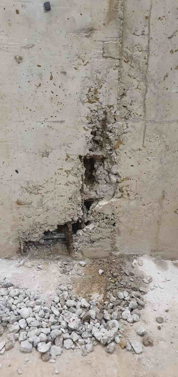 Теч от десортирал бетон