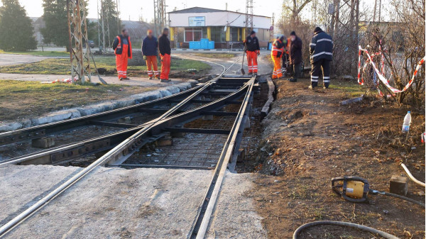 Tram route reinforced with synthetic concrete fibers BarChip