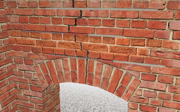 DESOI Spiral Anchor System is perfect solutions if there are cracks in facades and in the area of openings, Cracks in the area of lintels and arched lintels, Connection/anchoring of wall shells/cavity walls