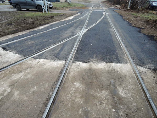 Tram route reinforced with synthetic concrete fibers BarChip