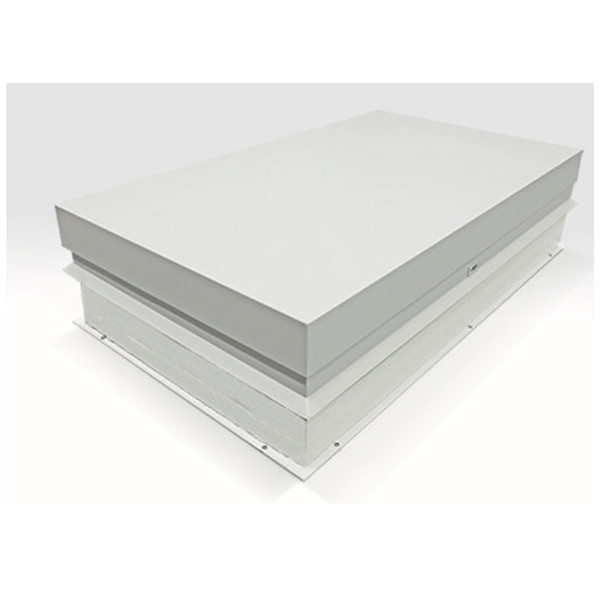 Алуминиев люк за излаз върху плосък покрив HagoRoof Premium има много здрава конструкция от алуминиеви и композитни профили