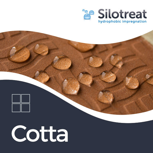 SiloTreat® Cotta е продукт, който придава олео и хидрофобни свойства на повърхности от порцелан, теракота, клинкер и грес, като не им позволява да задържат течности и замърсители.

SiloTreat® Cotta предотвратява отлагането на котлен камък, миещи препарати (сапун, шампоани и др.). Хидрофобизаторът улеснява почистването и поддържането на обработените повърхности.