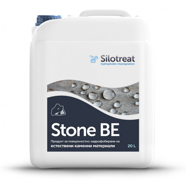 Повърхностен импрегнатор за камък SiloTreat Stone BE. Продукта не запечатва и не променя цвета на камъка, няма мокър ефект. Идеален за импрегниране на мрамор, гранит, кварц, варовик, туф, брекча, технически камък и други