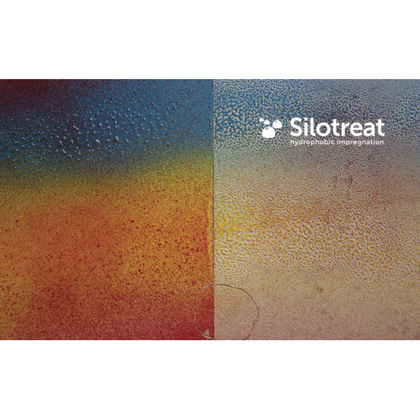 SiloTreat® Agraff is a water-repellent and permanent oil and water-soluble graffiti protection for mineral building materials.