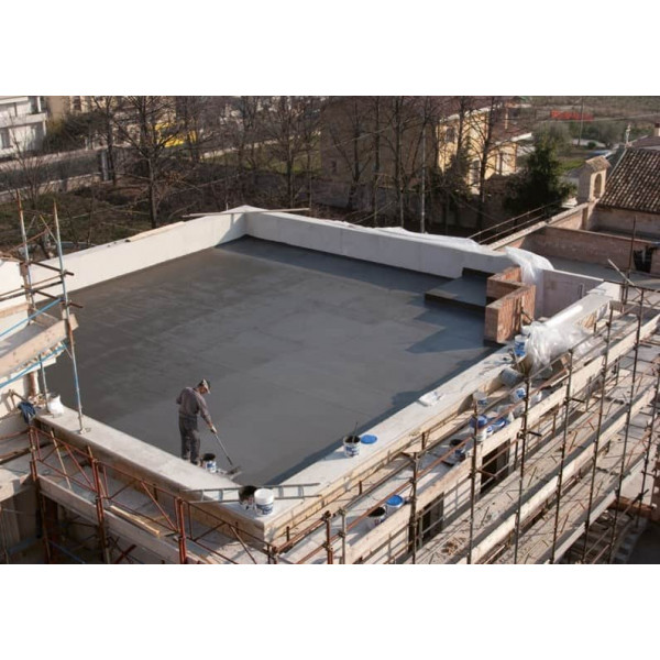 AQUASCUD 430 Waterproofing of flat roofs, balconies, terraces and sloped floors, with flooring already installed, with
waterproofing surfaces that can remain exposed and protected by coatings (tiles, concrete floors, green roofs,
etc.)