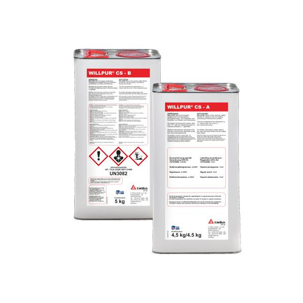 WILLPUR® CS is a slow reacting, very elastic two-component polyurethane resin.
WILLPUR® CS is used to close, seal and expand cracks in concrete and to grout injection hoses, for sealing and consolidating cracks and fissures in rock or for sealing and consolidating soil.