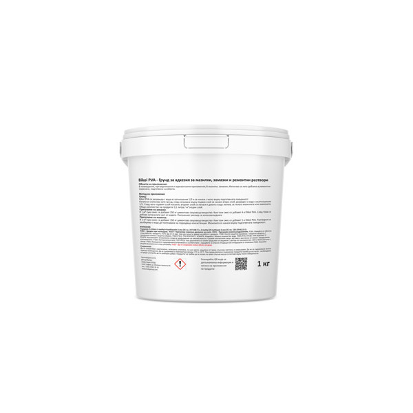 Bikol® PVA е универсален грунд и лепило за строителството – свързващ агент, уплътнител и добавка за циментови смеси. Подобрява сцеплението, здравината и устойчивостта на бетон, мазилки и замазки.