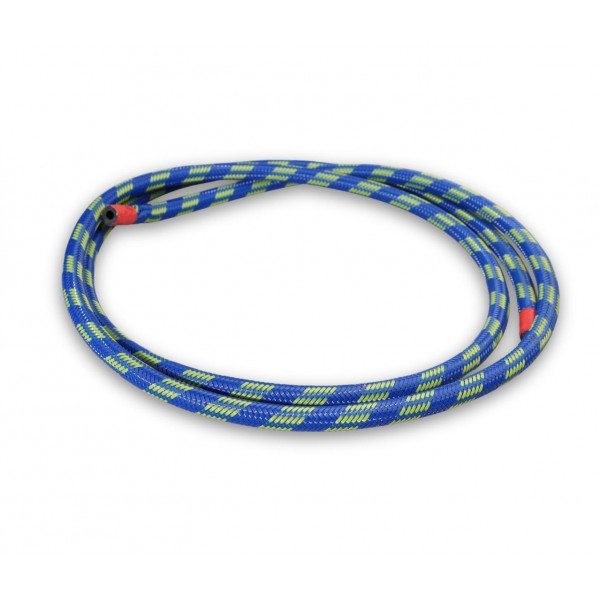 This professional-grade injection hose features an elastomeric core protected by a high-strength plastic fiber braid. It is specifically designed for the pressurized injection of sealing materials into construction joints and structural gaps in building projects.