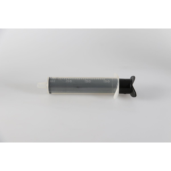 Injection syringe (30 ml) for injecting microcement, one-component injection resin, polyurethane cement paste, cement slurry